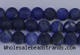 CSO541 15.5 inches 6mm round matte sodalite beads wholesale