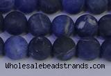 CSO543 15.5 inches 10mm round matte sodalite beads wholesale