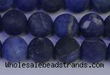 CSO544 15.5 inches 12mm round matte sodalite beads wholesale