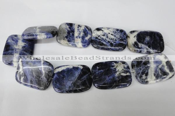 CSO58 15.5 inches 35*45mm rectangle sodalite gemstone beads