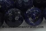 CSO649 15.5 inches 20mm faceted round sodalite gemstone beads