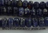 CSO662 15.5 inches 5*8mm faceted rondelle sodalite gemstone beads