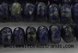 CSO663 15.5 inches 6*10mm faceted rondelle sodalite gemstone beads