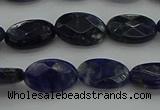 CSO715 15.5 inches 8*12mm faceted oval sodalite gemstone beads