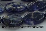 CSO719 15.5 inches 15*20mm faceted oval sodalite gemstone beads