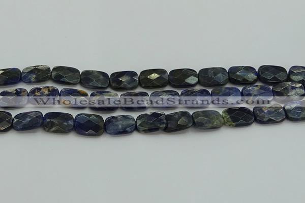 CSO737 15.5 inches 12*16mm faceted rectangle sodalite gemstone beads