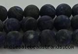 CSO812 15.5 inches 8mm round matte sodalite gemstone beads