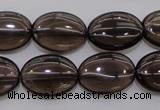 CSQ234 15.5 inches 13*18mm oval grade AA natural smoky quartz beads