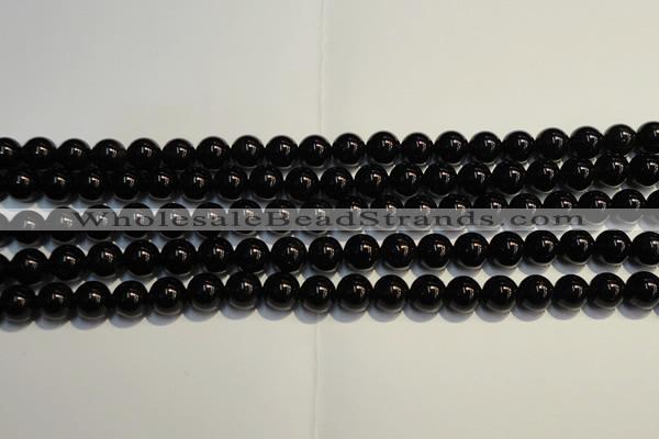 CSQ403 15.5 inches 10mm round black morion smoky quartz beads