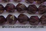 CSQ523 15.5 inches 10mm faceted nuggets smoky quartz beads