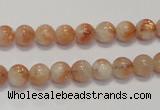 CSS15 15.5 inches 6mm round natural sunstone beads wholesale