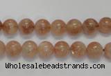 CSS16 15.5 inches 8mm round natural sunstone beads wholesale