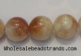 CSS20 15.5 inches 16mm round natural sunstone beads wholesale