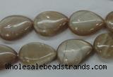 CSS220 15.5 inches 13*18mm flat teardrop natural sunstone beads