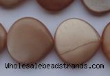 CSS240 15.5 inches 20*20mm heart natural sunstone gemstone beads