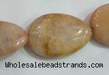 CSS262 15.5 inches 20*30mm flat teardrop natural sunstone beads