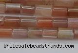 CSS266 15.5 inches 5*8mm tube sunstone beads wholesale