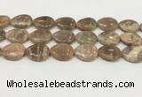 CSS410 15.5 inches 18*25mm flat teardrop sunstone beads wholesale