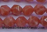 CSS683 15.5 inches 10mm faceted nuggets natural sunstone beads