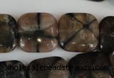 CST43 15.5 inches 20*20mm square staurolite gemstone beads wholesale