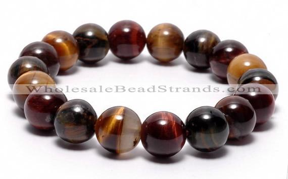 CTB07 7 inches 10mm round tiger eye stretch bracelet wholesale