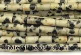 CTB1000 15 inches 2*4mm tube dalmatian jasper beads