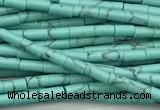 CTB1013 15 inches 2*4mm tube imitation turquoise beads