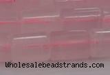 CTB103 15.5 inches 11*15mm faceted tube rose quartz beads