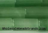 CTB1042 15 inches 8*16mm - 8*18mm tube green aventurine beads