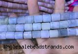 CTB251 15.5 inches 10*12mm tube natural aquamarine beads