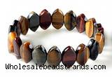 CTB29 7.5 inches 5*11*18mm oval tiger eye stretch bracelet