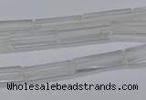 CTB310 15.5 inches 4*13mm tube white crystal beads wholesale