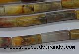 CTB316 15.5 inches 4*13mm tube crazy lace agate beads wholesale