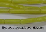 CTB323 15.5 inches 4*13mm tube lemon jade beads wholesale