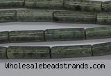 CTB337 15.5 inches 4*13mm tube green lace stone beads wholesale