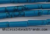 CTB342 15.5 inches 4*13mm tube imitation turquoise beads wholesale