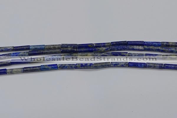 CTB356 15.5 inches 4*13mm tube lapis lazuli beads wholesale