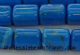 CTB538 15.5 inches 10*13mm triangle turquoise beads wholesale