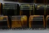 CTB541 15.5 inches 10*13mm triangle yellow tiger eye beads wholesale