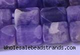 CTB563 15.5 inches 10*13mm triangle matte dogtooth amethyst beads