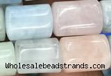 CTB602 15.5 inches 10*11mm - 10*12mm tube morganite beads