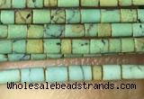 CTB802 15.5 inches 1mm tube turquoise beads wholesale