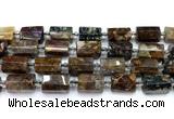 CTB953 15 inches 13*25mm - 14*19mm faceted tube pietersite beads