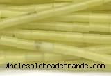 CTB962 15 inches 2*4mm tube olive jade beads