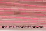 CTB969 15 inches 2*4mm tube rose quartz beads