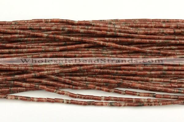 CTB991 15 inches 2*4mm tube gemstone beads