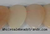 CTD02 Top drilled 22*30mm flat teardrop pink aventurine beads