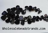 CTD1550 Top drilled 10*15mm - 25*30mm freeform agate beads