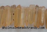 CTD1630 Top drilled 5*20mm - 8*30mm sticks red quartz beads