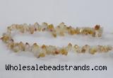 CTD1644 Top drilled 10*14mm - 10*18mm faceted nuggets citrine beads